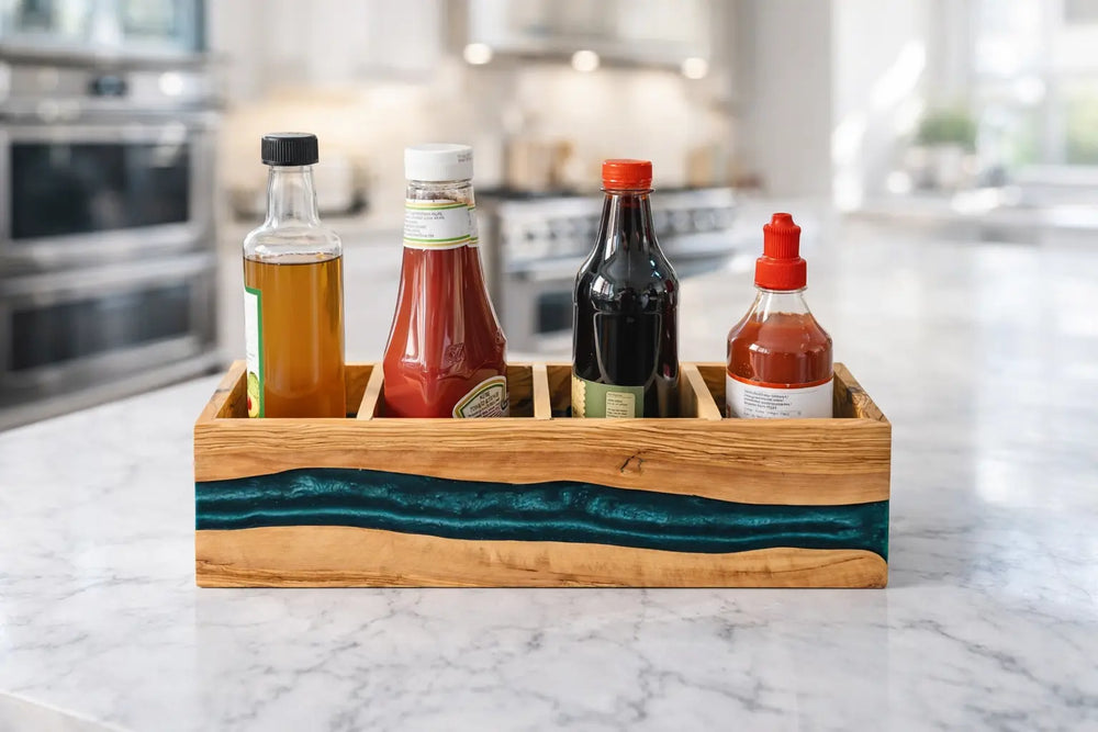 Resin-Condiment-Holder KitchenResinArt