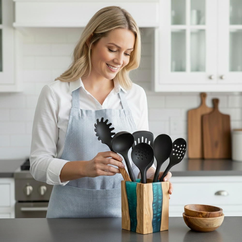 Resin Utensil Holder