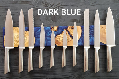 Resin and Olive Wood Magnetic Knife Holder