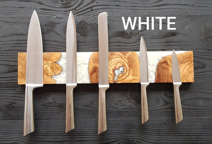 Resin and Olive Wood Magnetic Knife Holder