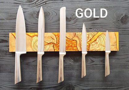 Resin and Olive Wood Magnetic Knife Holder