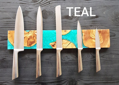 Resin and Olive Wood Magnetic Knife Holder