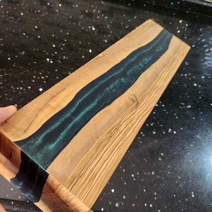 Resin and Olive Wood Condiment Holder